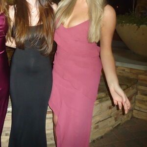 Oh Polly Mauve Maxi Dress